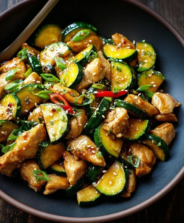 Chicken Zucchini Stir Fry