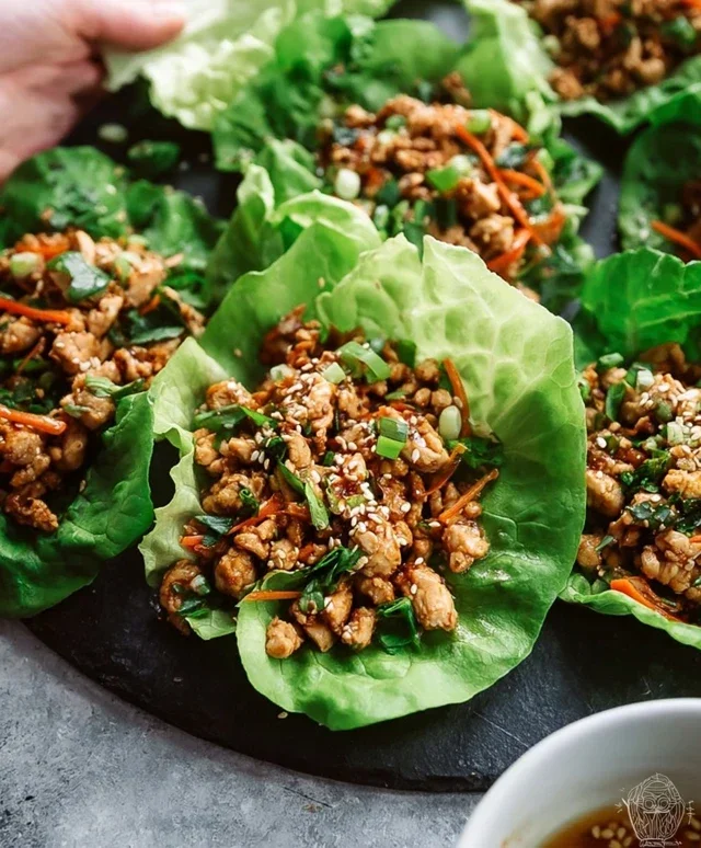 Thai Chicken Lettuce Wraps