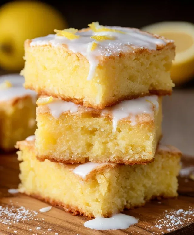 Easy Lemon Brownies Recipe