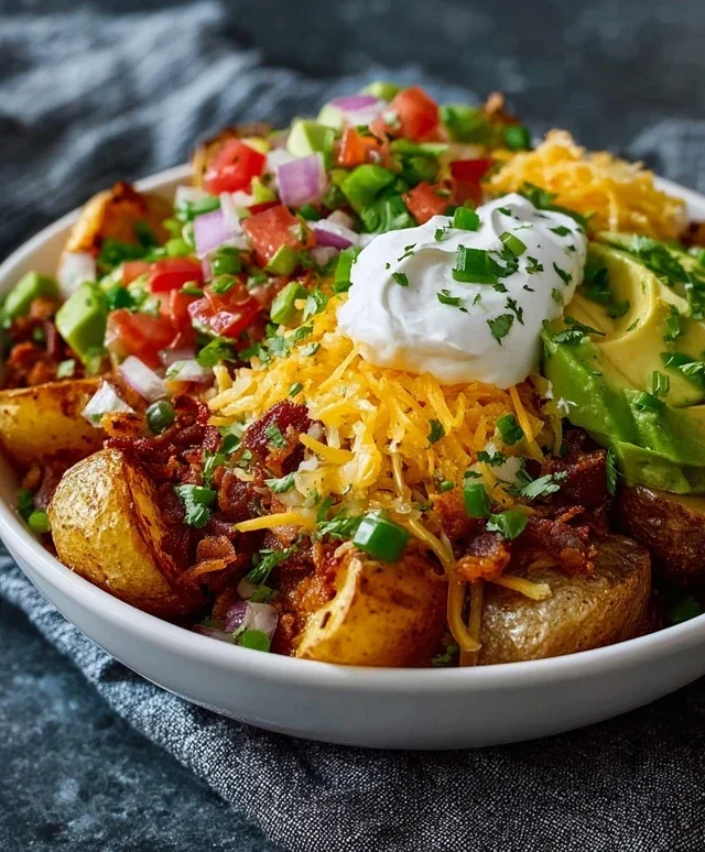 Loaded Potato Taco Bowl
