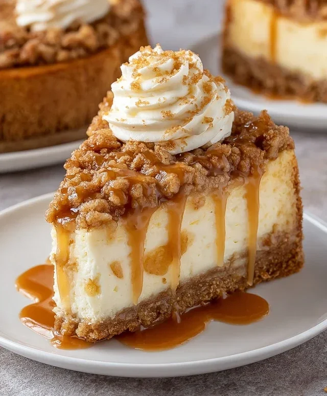 Apple Crisp Cheesecake Delight