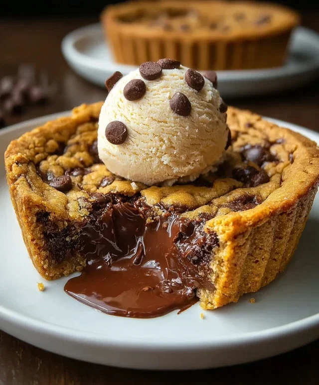 Deep Dish Nutella Cookie Pie