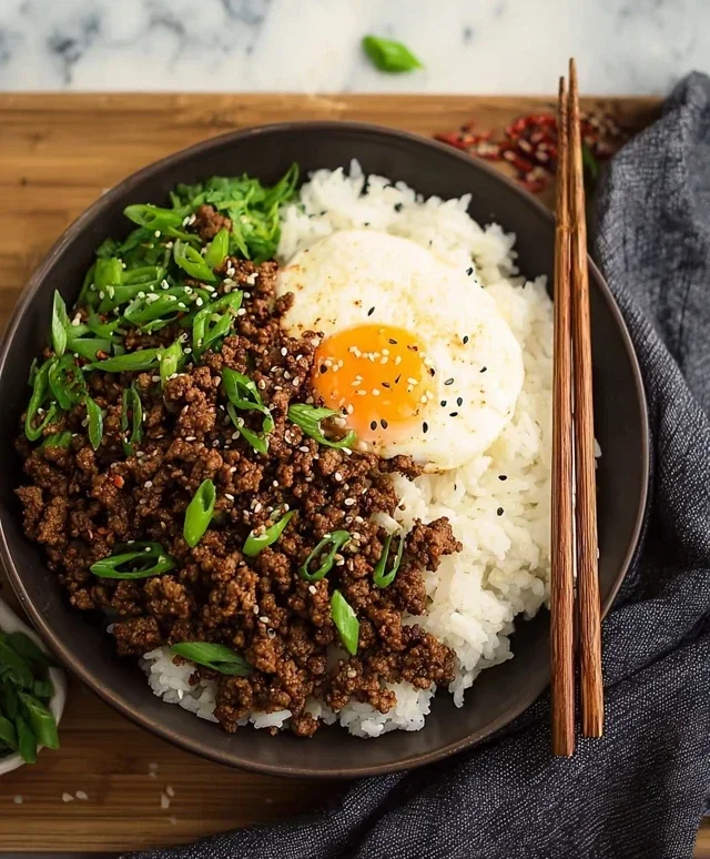 Korean Ground Beef Bowl (25-Minutes)