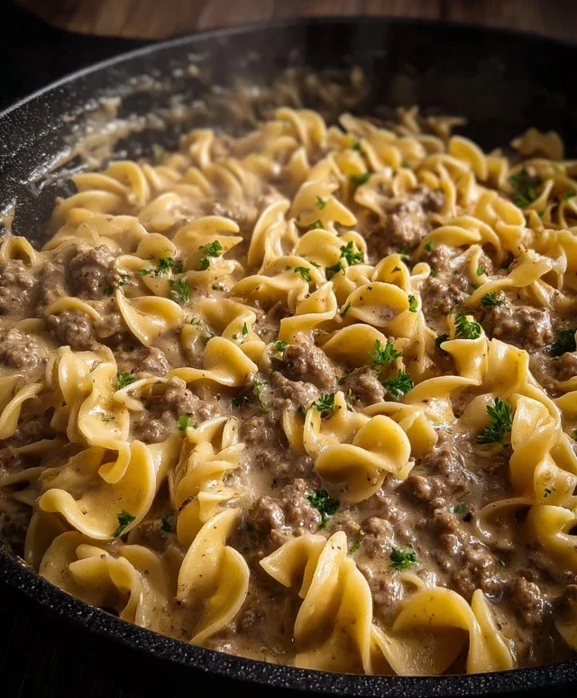 Ground Beef Stroganoff