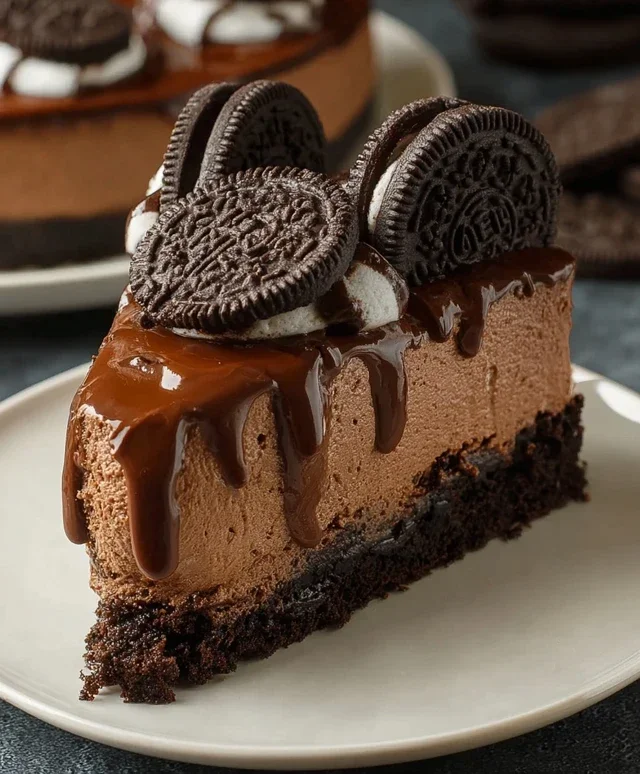No Bake Oreo Nutella Cheesecake
