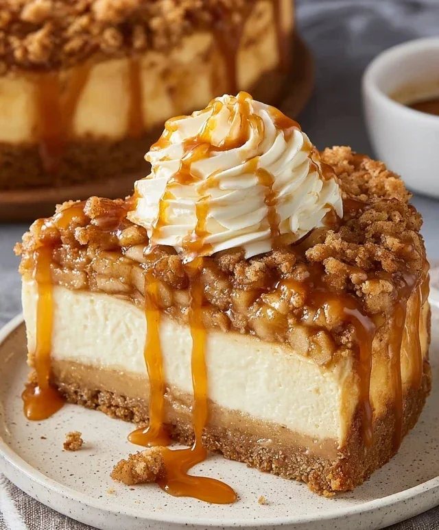 Apple Crisp Cheesecake Delight