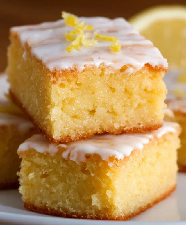 Easy Lemon Brownies Recipe
