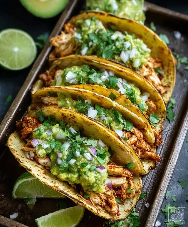Crispy Poblano Chicken Tacos with Avocado-Jalapeño Salsa