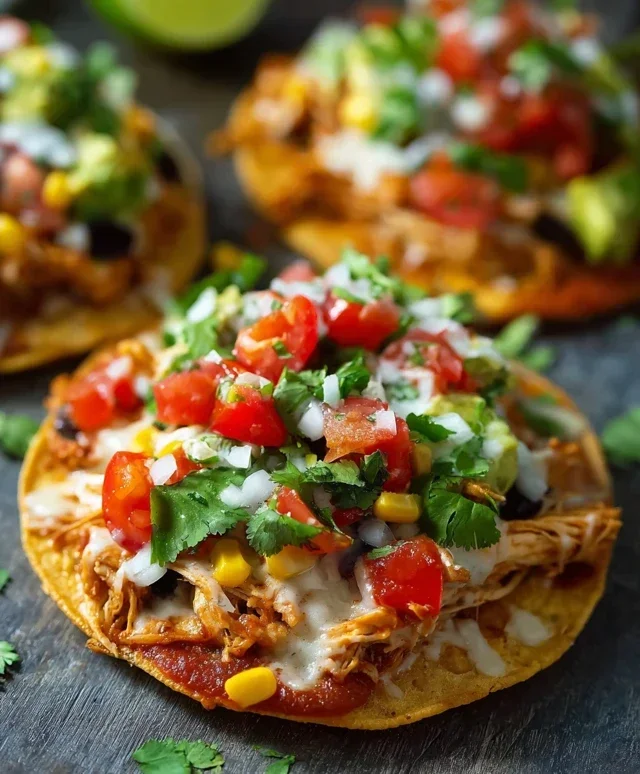 Mexican Rotisserie Chicken Tostadas