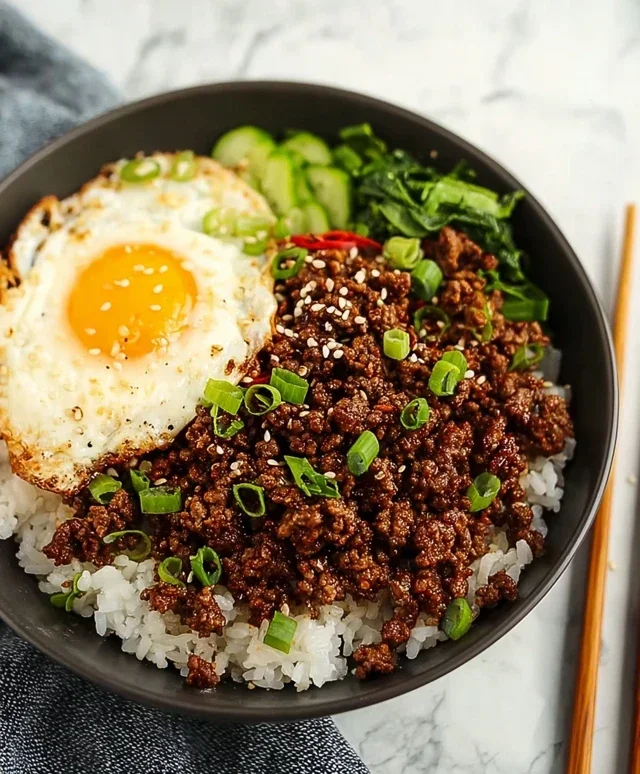 Korean Ground Beef Bowl (25-Minutes)