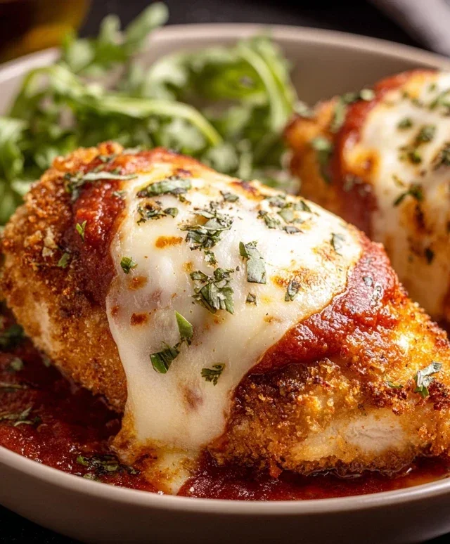 Stuffed Chicken Parmesan Dish