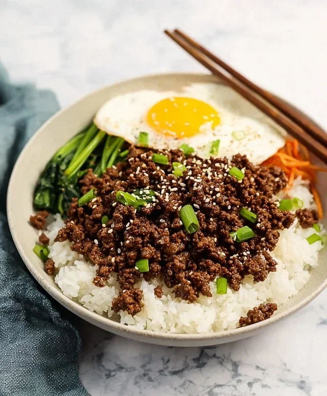 Korean Ground Beef Bowl (25-Minutes)