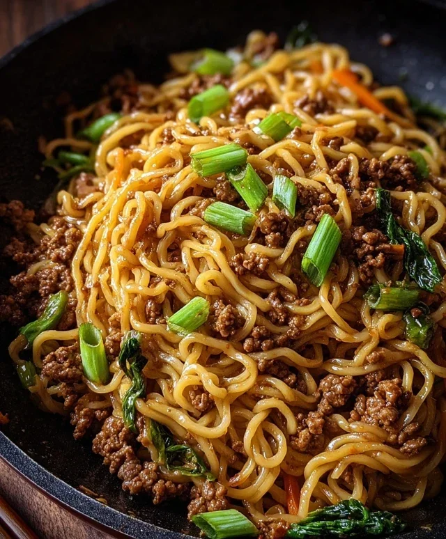 Asian Ground Beef Noodles