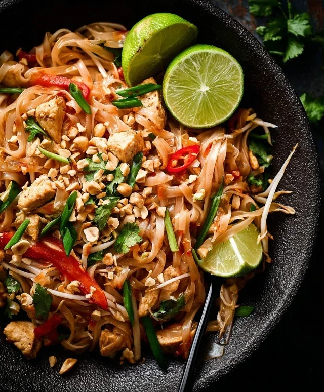 Chicken Pad Thai Dish