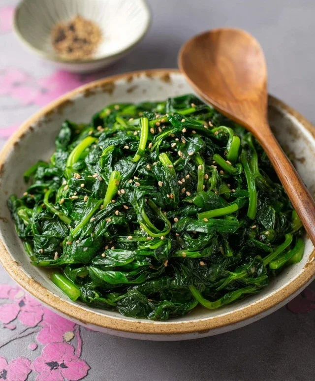 Korean Spinach Side Dish (Sigeumchi Namul)