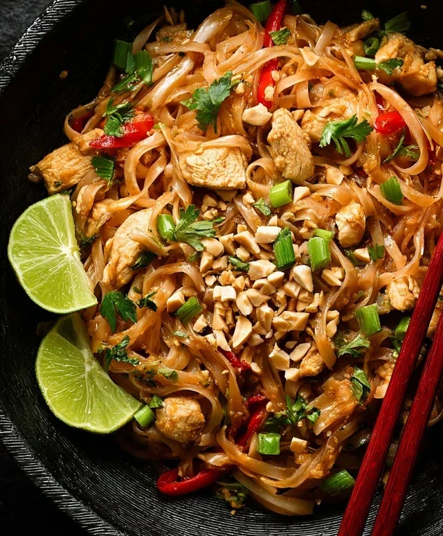 Chicken Pad Thai Dish