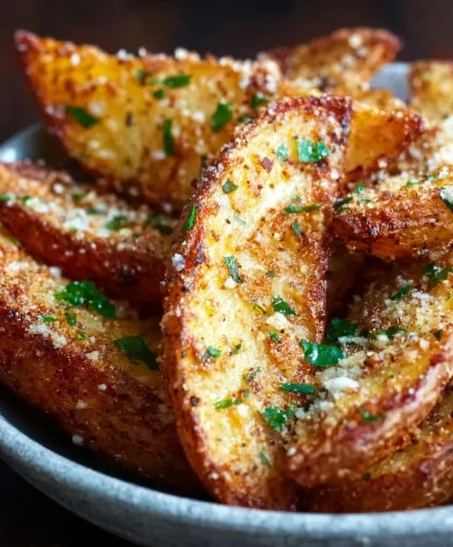 Baked Garlic Parmesan Potato Wedges