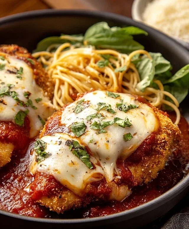 Stuffed Chicken Parmesan Dish