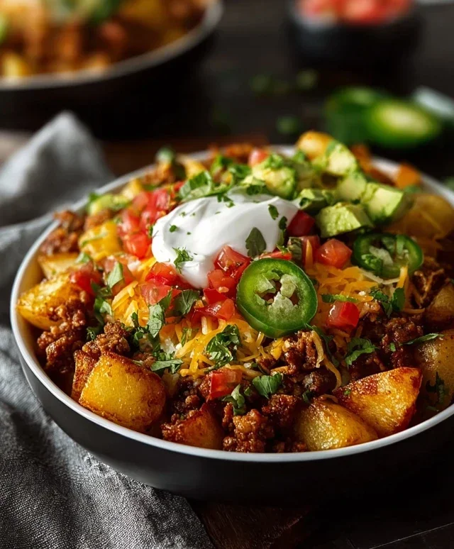 Loaded Potato Taco Bowl