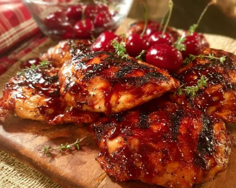 Cherry Dr. Pepper Grilled Chicken