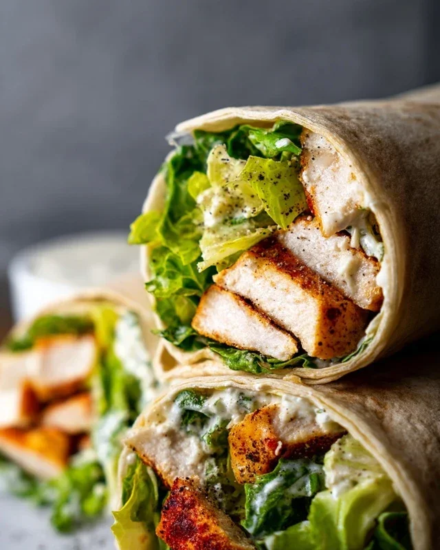 Chicken Caesar Wraps