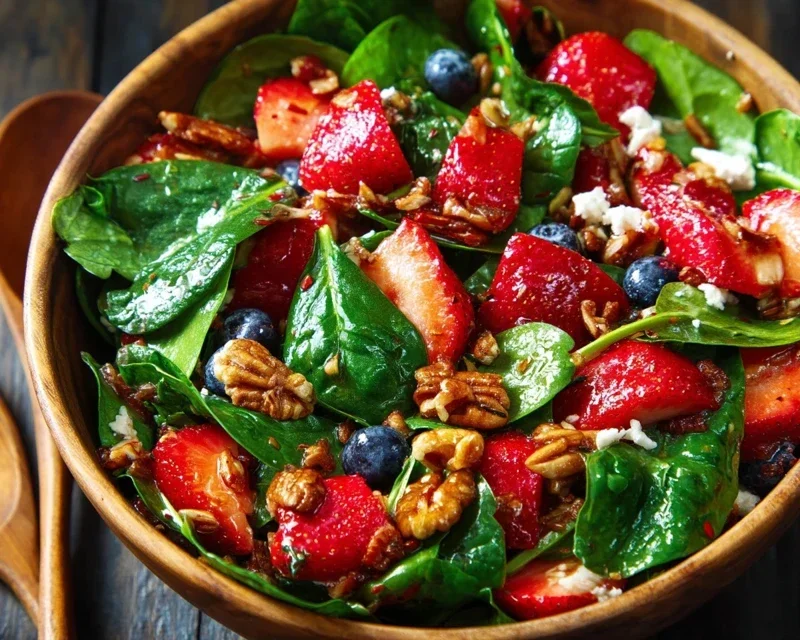 15-Minute Strawberry Spinach Salad