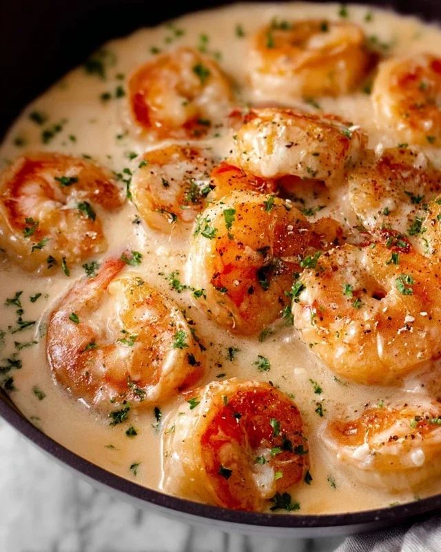 Creamy Garlic Shrimp (15 mins)