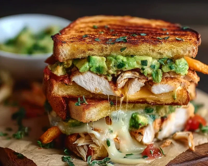 Chicken Avocado Melt Sandwich