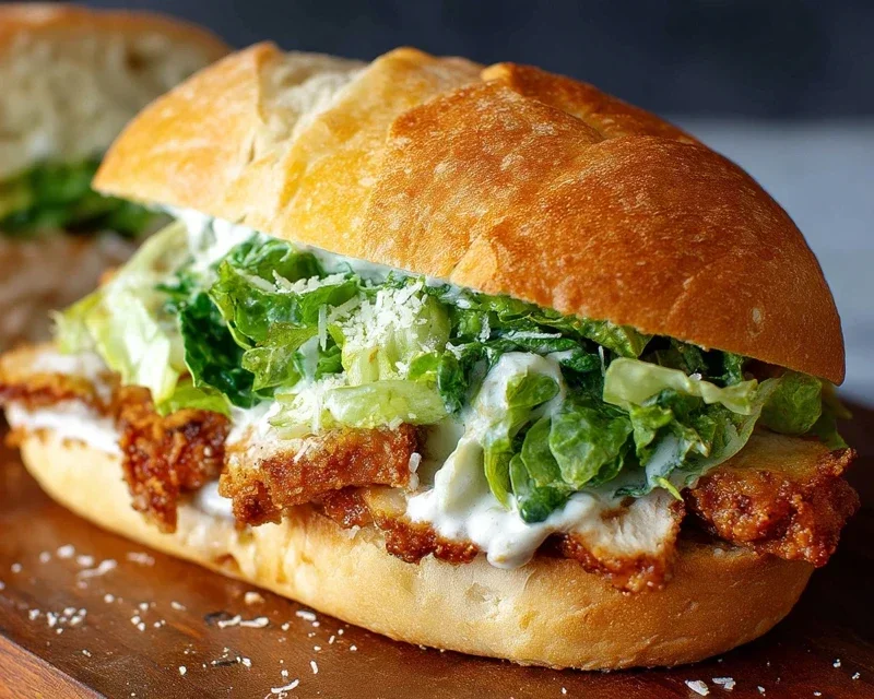 Crispy Chicken Caesar Sandwich