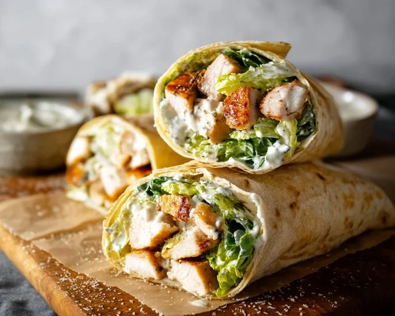 Chicken Caesar Wraps