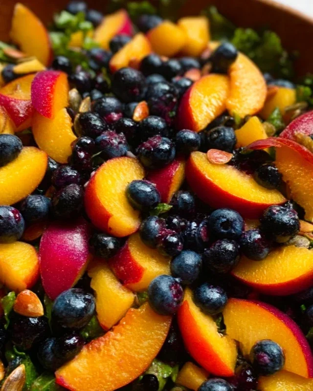 Summer Peach Blueberry Knon-non-non-alcoholic alternativeic non-alcoholic ale Salad