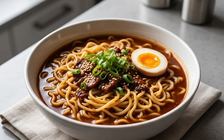 Easy Saucy Ramen Noodles
