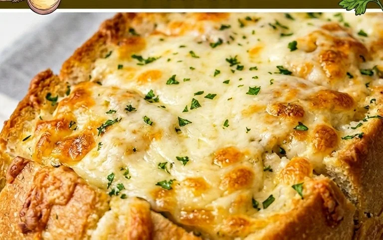 BEST CHEESY GARLIC BREAD RECIPE