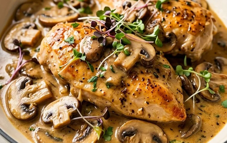 Creamy Mushroom Chicken Recipe