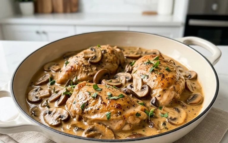 Creamy Mushroom Chicken Recipe
