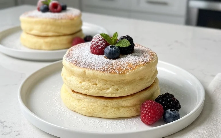 Fluffy Japanese Soufflé Pancakes