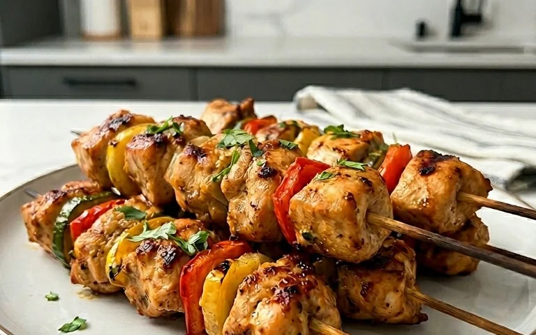 Air Fryer Chicken Skewers (VIDEO)