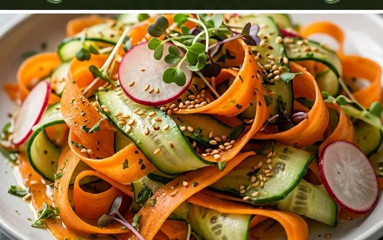 Carrot and Cucumber Ribbon Salad