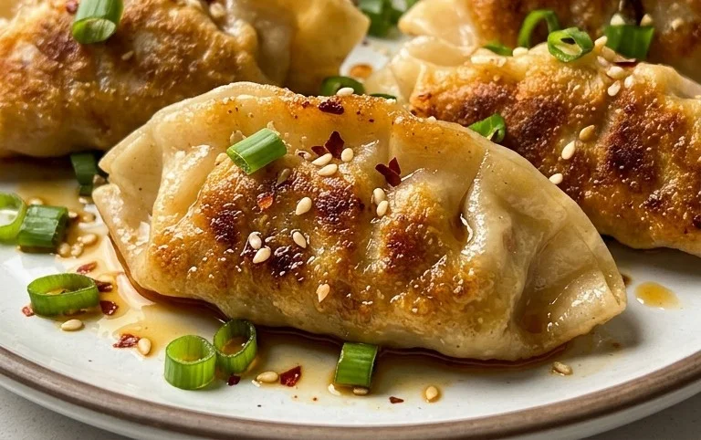 Chicken Potstickers (Pan Fried Dumplings)