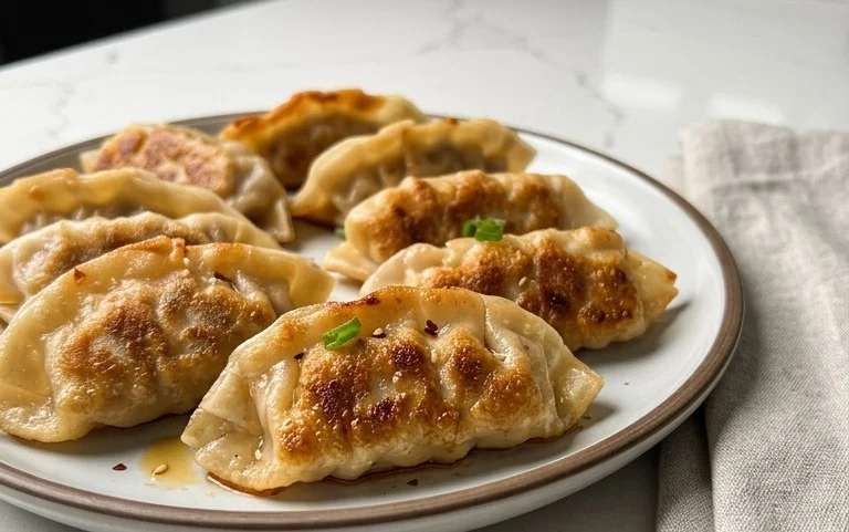 Chicken Potstickers (Pan Fried Dumplings)