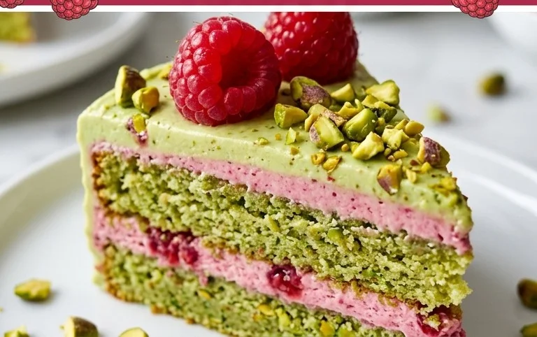 Pistachio Raspberry Cake