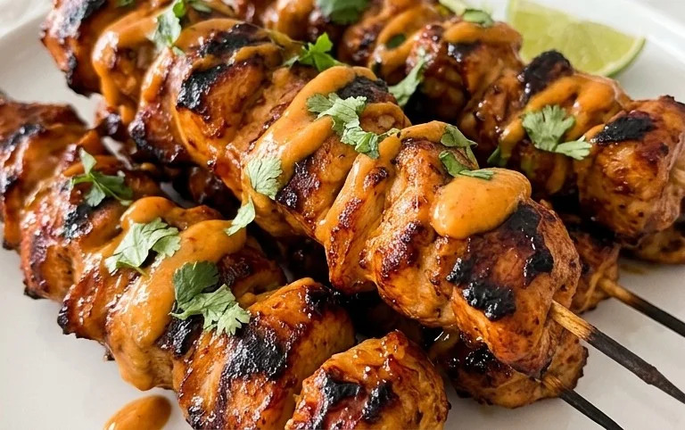 Mexican Barbecue Chicken Skewers