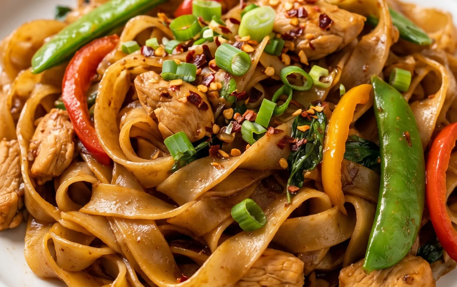 Drunken noodles