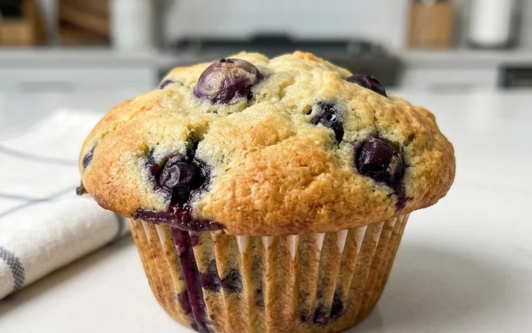 Sour Cream Blueberry Muffins
