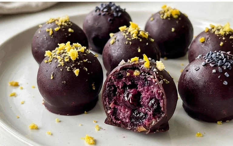 LEMON BLUEBERRY TRUFFLES 