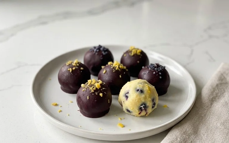 LEMON BLUEBERRY TRUFFLES 