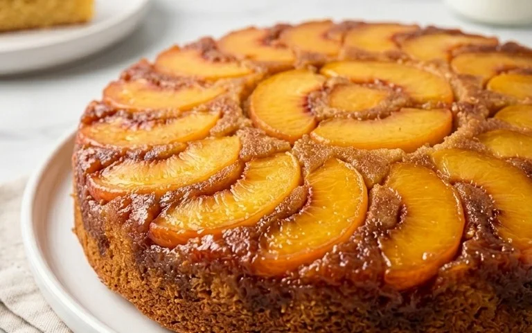 Peach Upside-Down Cake Recipe