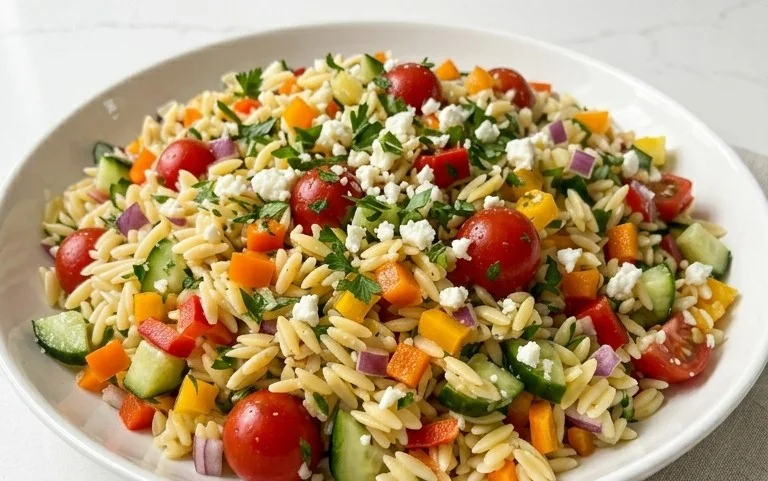 Rainbow Orzo Salad
