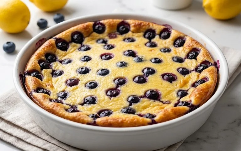 Lemon Blueberry Clafoutis