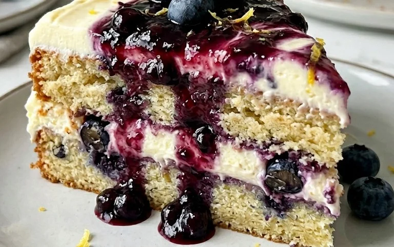 Nova Scotia Blueberry Cream Cake